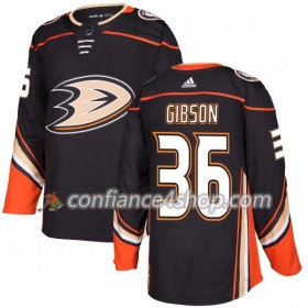 Adidas Maillot de Hockey Anaheim Ducks John Gibson 36 2017-2018 Noir Authentic - Homme